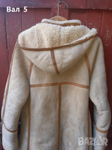 Красив стилен дамски кожух - агнешка кожа, снимка 6 - Други - 51760076