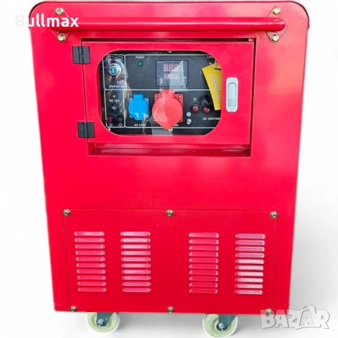  Обезшумен Водоустойчив Генератор за ток Bullmax - 12500LT-3 Трифазен, Преносим, Дигитален Дисплей, , снимка 7 - Генератори - 52569884