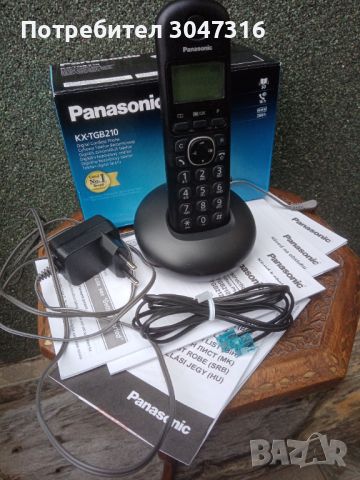 Телефон (стационарен) PANASONIC с безжична (подвижна) слушалка., снимка 4 - Ремонт на телефони - 45574861