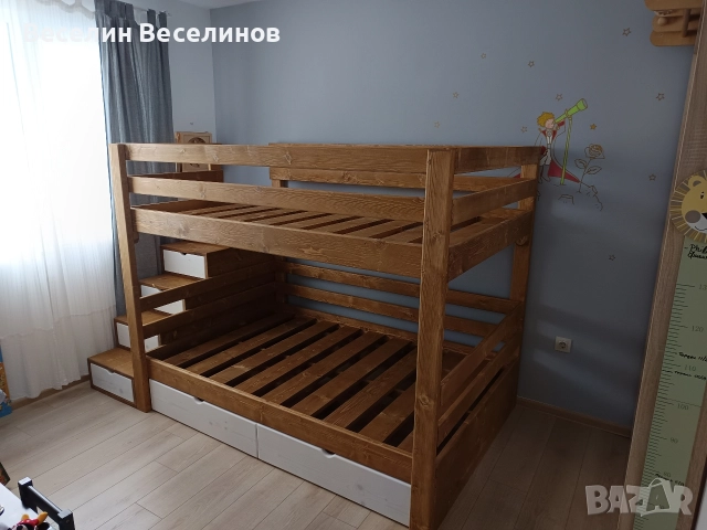 Двуетажно легло , снимка 15 - Мебели за детската стая - 43446209