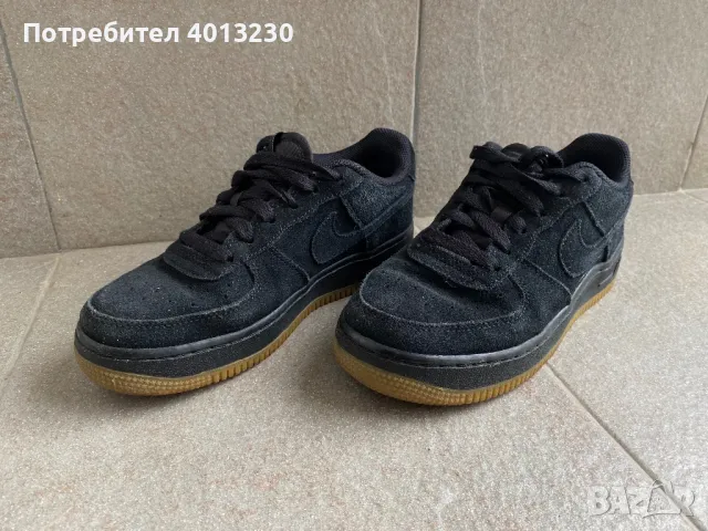 Nike Air Force 1, 37 , черен велур, снимка 3 - Маратонки - 47233032