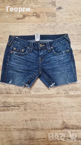 Дамски къси дънки True RELIGION Размер 29, снимка 1 - Дънки - 46937888