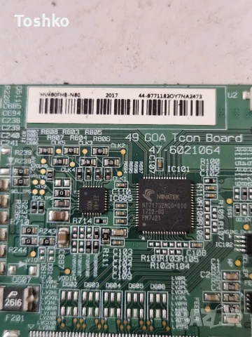 SKYWORTH 49S3A32G 5844-A6N82G-0P00 L4L01F 49 GOA Tcon Board 47-6021064 SDL490FY HV490FHB-N80 , снимка 9 - Части и Платки - 47131867