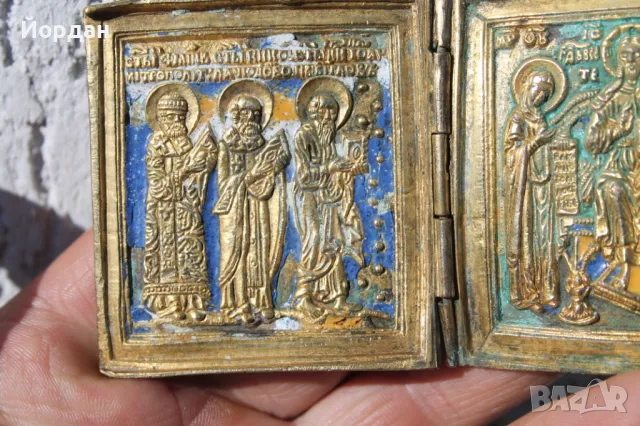 Руска нагръдна икона, снимка 3 - Икони - 50109463