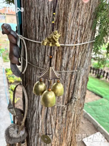 Вятърен звънец от метал Жаба , снимка 3 - Декорация за дома - 35948941