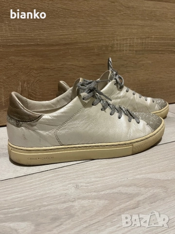 Кецове Crime London естествена кожа, снимка 2 - Кецове - 52025383