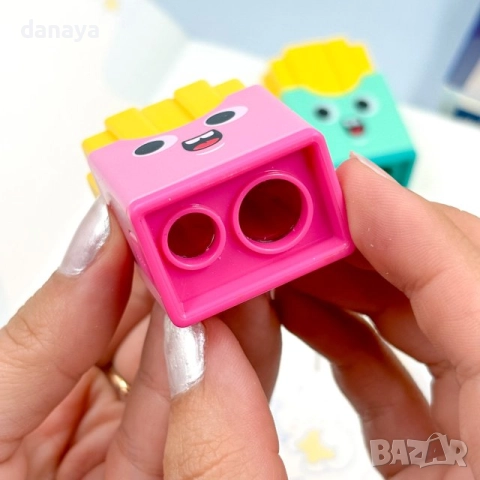 6027 Ученическа двойна острилка с гума Chips, снимка 7 - Ученически пособия, канцеларски материали - 51729965