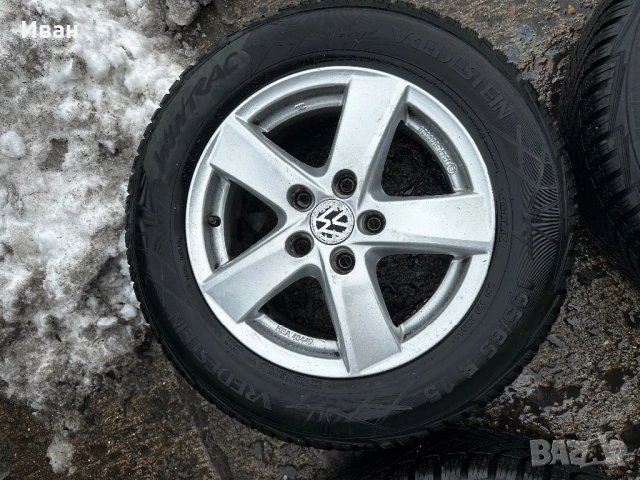 Джанти 5х112 зимни гуми VW GOLF AUDI SKODA, снимка 3 - Гуми и джанти - 53354017