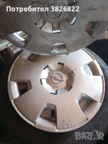 Стоманени джанти Опел 5х110 със зимни гуми и тасове, снимка 4 - Гуми и джанти - 51606144