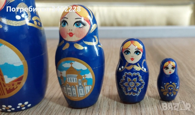 матрйошки комплект 5 броя за ценители нови, снимка 5 - Антикварни и старинни предмети - 53783795