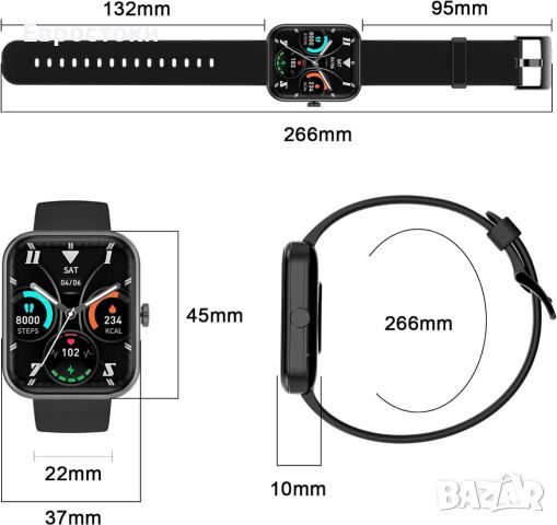 Blackview Smart Watch W 20 Смарт часовник Blackview, снимка 3 - Смарт гривни - 46698640