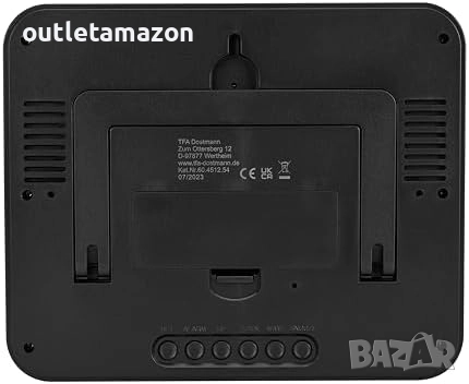 Дигитален стенен часовник с радиоуправление за възрастни с ден от седмицата и дата   , снимка 2 - Друга електроника - 52835233