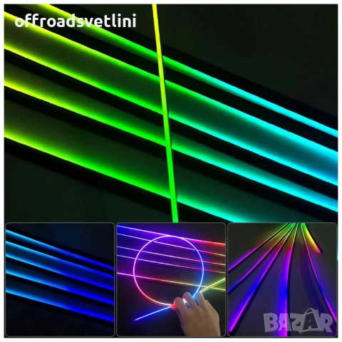 RAINBOW LED амбиентно осветление за автомобили с RGB 256 цвята, 14 в 1, снимка 6 - Аксесоари и консумативи - 52827844