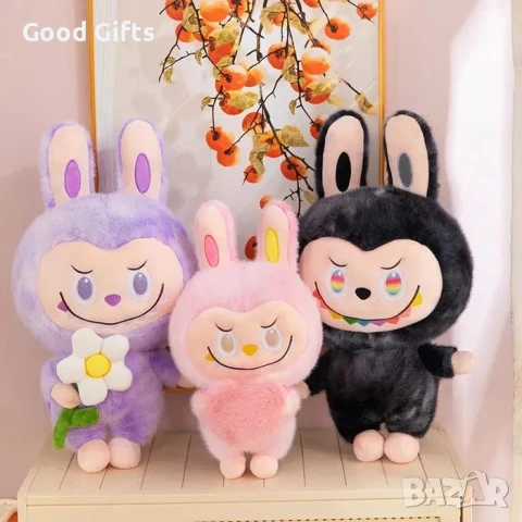 Големи плюшени играчки Лабубу 40см/60см, плюшена играчка Labubu