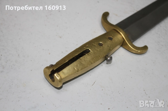 Интересен щик с бронзова дръжка . Английски?, снимка 5 - Антикварни и старинни предмети - 51453149