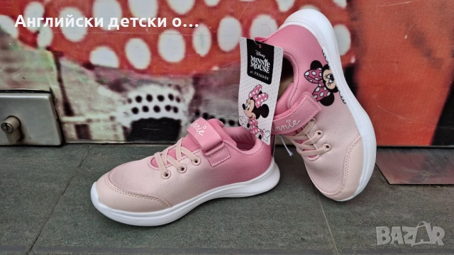 Английски детски маратонки с Мини Маус, снимка 2 - Детски маратонки - 54291297