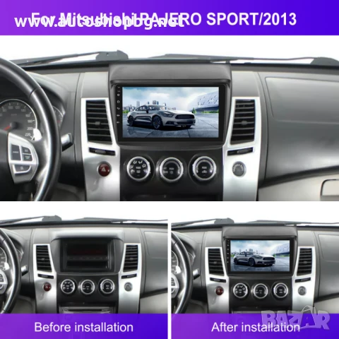 9'' Android Мултимедия за Митсубиши Паджеро спорт 2013-, снимка 2 - Аксесоари и консумативи - 50999572