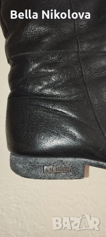 Италиански кожени ботуши, снимка 6 - Дамски ботуши - 54052598
