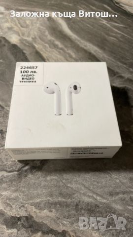 Слушалки Apple Airpods 2 A1602, снимка 1 - Слушалки, hands-free - 46185683