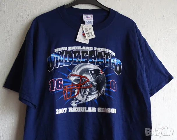 NFL / 2007 New England Patriots Undefeated - мъжка тениска L, снимка 3 - Тениски - 49089187