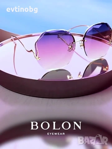 Дамски полигонални слънчеви очила без рамки + калъфче., снимка 4 - Слънчеви и диоптрични очила - 54126743