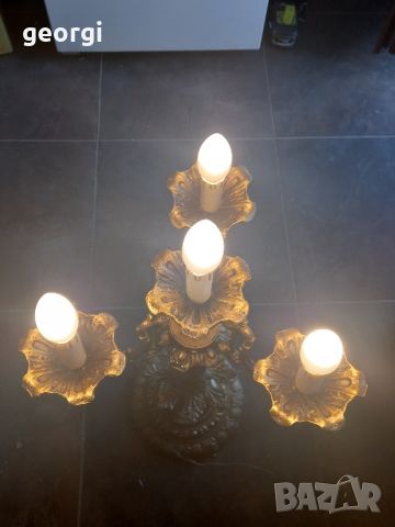 подова лампа с кристални висулки, снимка 18 - Настолни лампи - 45081272