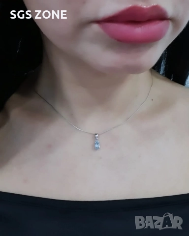 Сребърни висулки с топаз, гранат, аметист, перидот, цитрин и други естествени камъни, снимка 3 - Колиета, медальони, синджири - 52276076