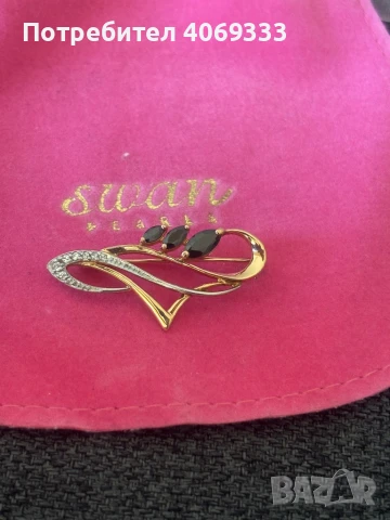 Златна Руска  брошка 4.27гр 14карата, снимка 8 - Колиета, медальони, синджири - 51412308