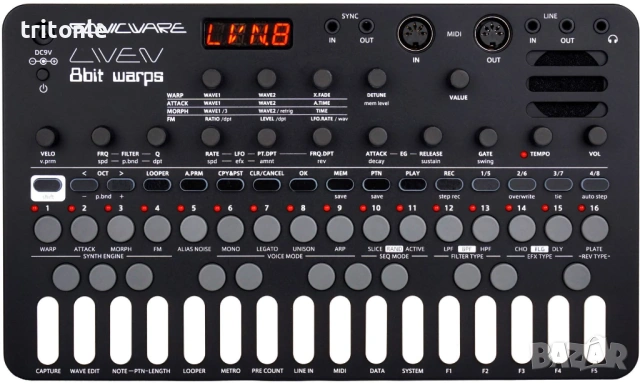 Продавам синтезатор Sonicware LIVEN 8bit warps