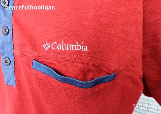 Columbia - мъжка  памучна тениска за планина и туризъм  размер XL slim fit , снимка 6 - Тениски - 45270065