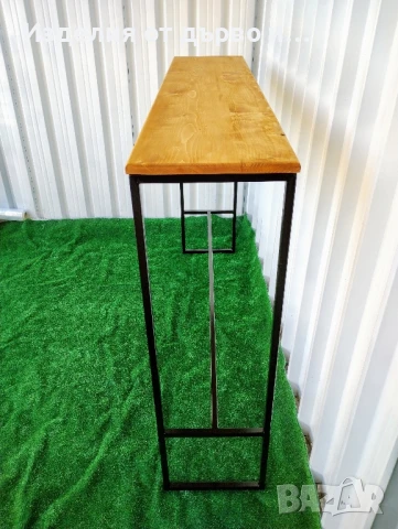 Бар маса от дърво и метал за заведения и дома , снимка 3 - Маси - 51148183