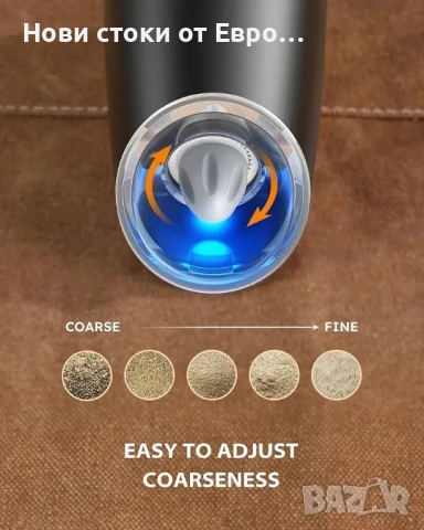 Комплект електрически мелачки за сол и черен пипер Sangcon, снимка 4 - Аксесоари за кухня - 50651245