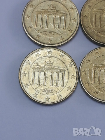 лот 10 цента Германия-2002 г. с букви A;D;G;J, снимка 4 - Нумизматика и бонистика - 53237898