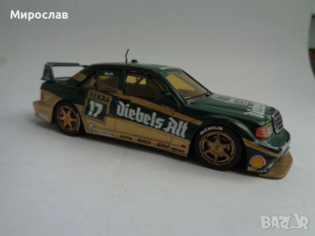 1:43 MINICHAMPS MERCEDES BENZ 190 E EVO КОЛИЧКА МОДЕЛ, снимка 3 - Колекции - 45415403