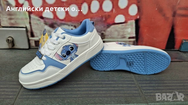 Англиъски детски полукецове със Stitch, снимка 6 - Детски маратонки - 54277461