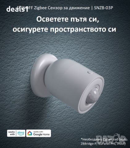 SONOFF Zigbee Сензор за движение | SNZB-03P, снимка 17 - Друга електроника - 46599973