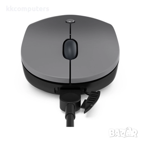 Lenovo Go USB-C Wireless Мишка- ултрапортативна, до 2400 DPI, Microsoft Teams, черна, снимка 4 - Клавиатури и мишки - 52934903