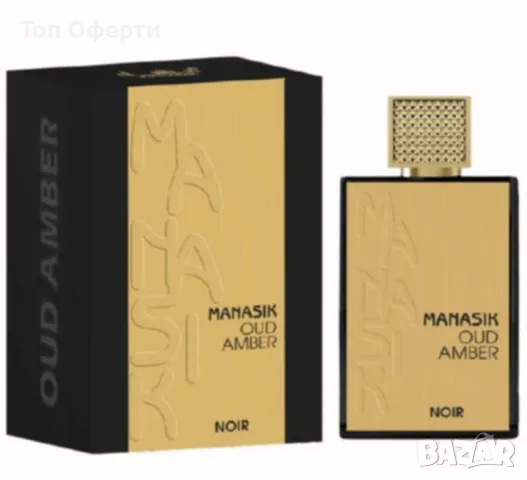 Арабски парфюм Noir Manasik Oud Amber EDP 100мл, снимка 1 - Унисекс парфюми - 49395999