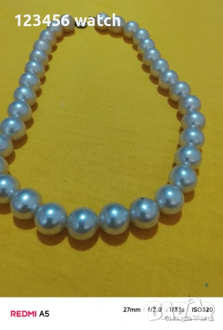 Красиво старо колие от естествени перли