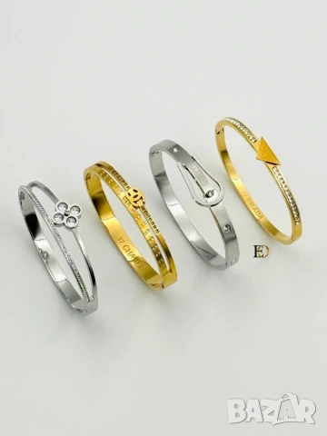 гривна от стомана 
не променя цвета си
висок клас
christian dior louis vuitton hermes cartier , снимка 2 - Гривни - 50970282