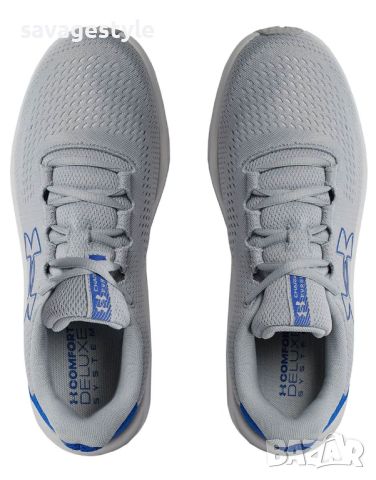 Мъжки маратонки UNDER ARMOUR Charged Pursuit 3 Big Logo Running Shoes Grey/Blue, снимка 4 - Маратонки - 45762523