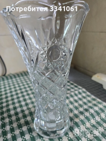 Ваза стъкло, снимка 3 - Вази - 53342769