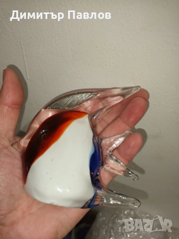 риби от масивно цветно стъкло тип Мурано, снимка 2 - Декорация за дома - 53419705