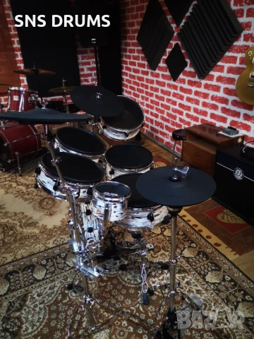 🥁 Продава се: Голям комплект електронни барабани - 7 ПАДА, снимка 2 - Ударни инструменти - 49959402