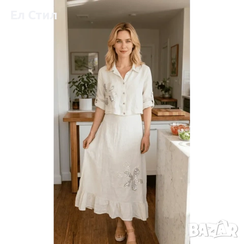 Рокля и късо яке комплект от две части, снимка 5 - Рокли - 53915592