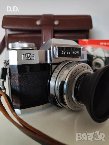 Zeiss Ikon Contaflex Super BC с 3 Carl Zeiss обектива, снимка 4 - Фотоапарати - 54154846