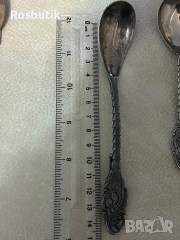 Антикварен посребрен лот от прибори , снимка 9 - Антикварни и старинни предмети - 53429570