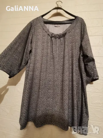 СТРАХОТНА ТУНИКА ЕФЕКТЕН ДЕСЕН 4XL-5XL, снимка 2 - Туники - 49732633