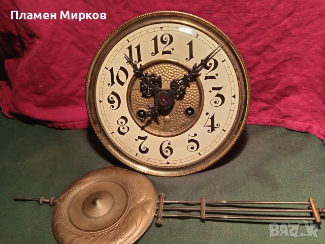 Стар германски стенен часовник, снимка 8 - Стенни часовници - 53193184