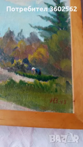 Картина масло с рамка, снимка 3 - Картини - 49958533
